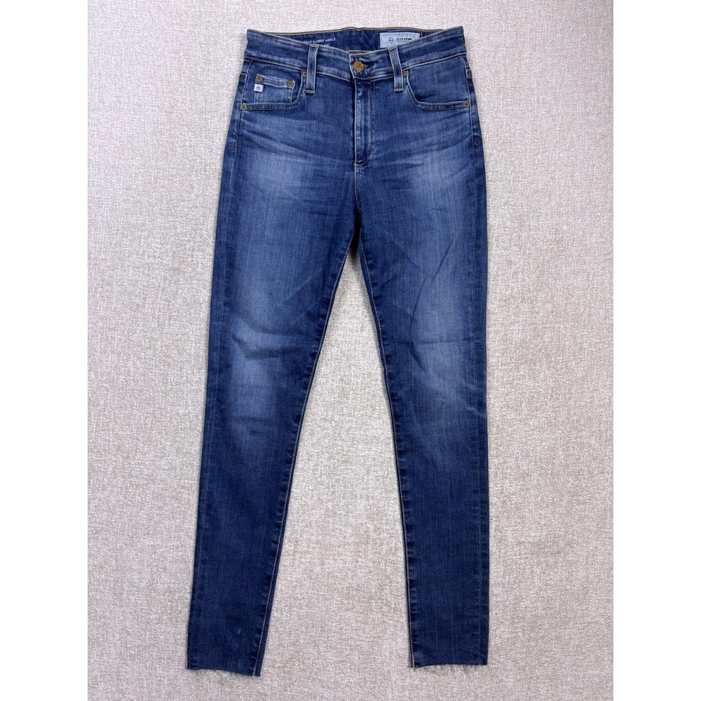 AG Adriano Goldschmied Farrah Skinny Ankle Jeans Blue High Rise Size 26R